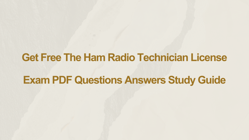 Ham Radio Technician License