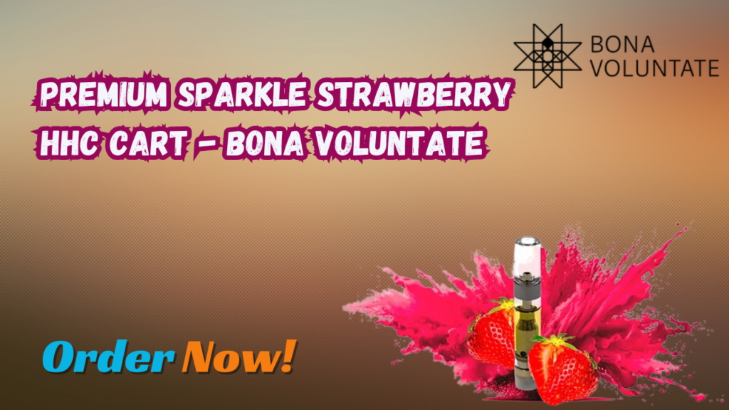 Premium Sparkle Strawberry HHC Cart Bona Voluntate